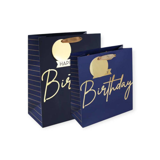 Picture of NAVY BIRTHDAY GIFT BAG